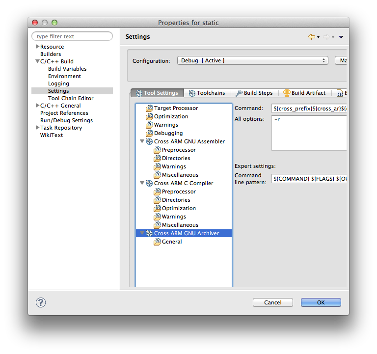 Configure the archiver
