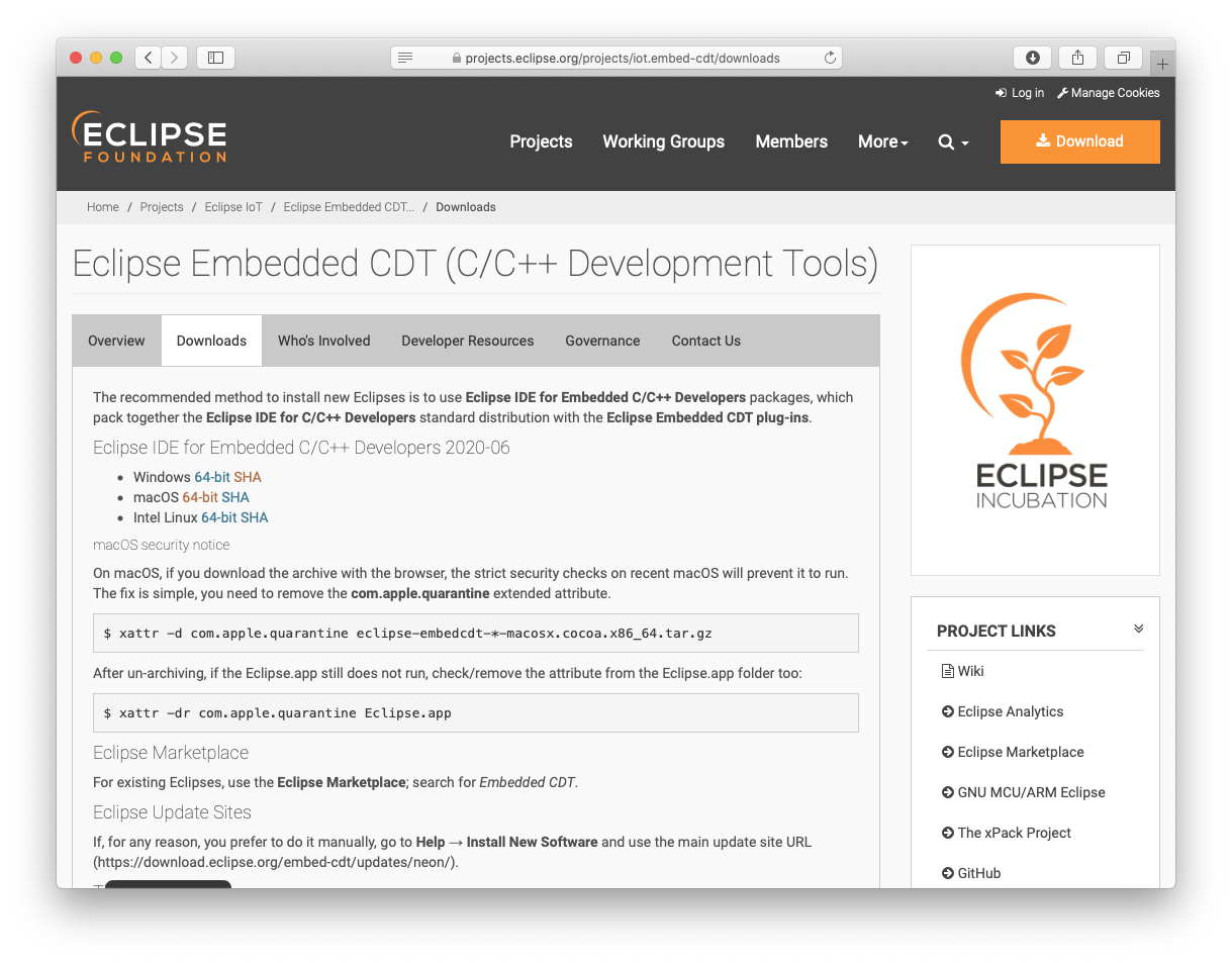 How to install Eclipse IDE for Embedded C/C++ Developers Eclipse