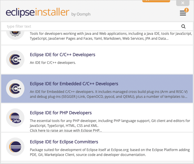 Eclipse Installer
