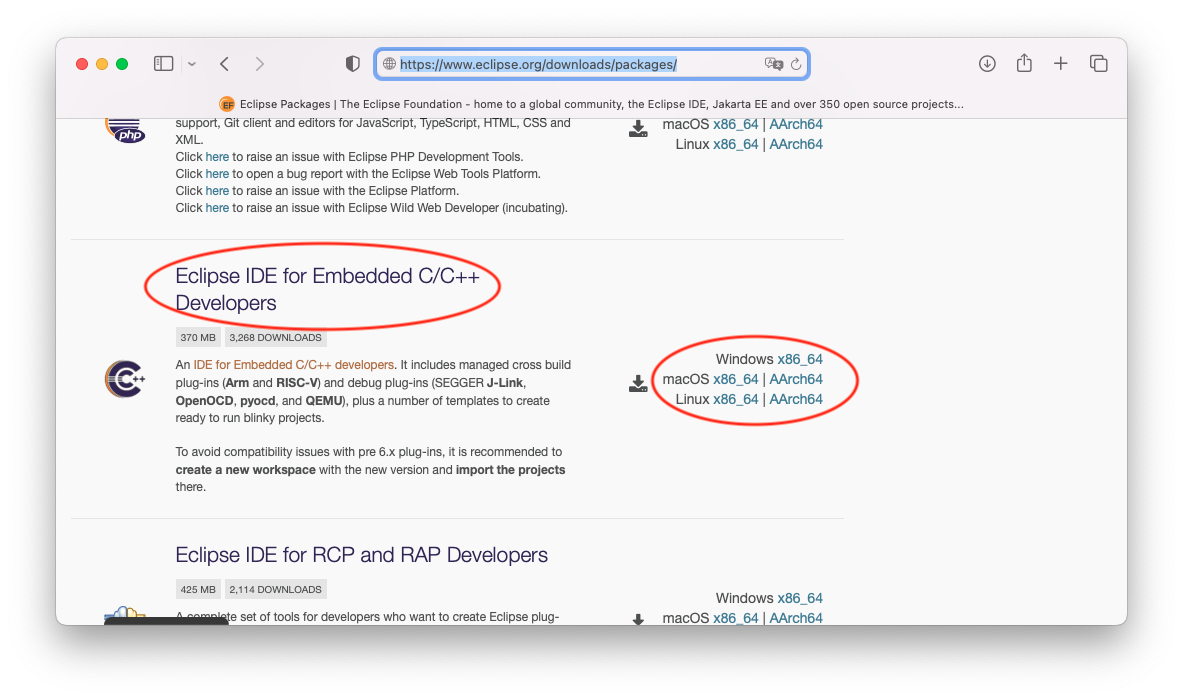 How to install Eclipse IDE for Embedded C/C++ Developers Eclipse